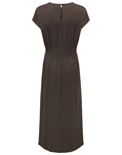 JDY - JDYRebekka Life Midi Kjole - Chocolate Brown